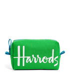 Harrods cotton logo cosmetics bag, UK version