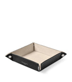 Aspinal of London Medium Leather Tidy Tray 20cm x 20cm - British product