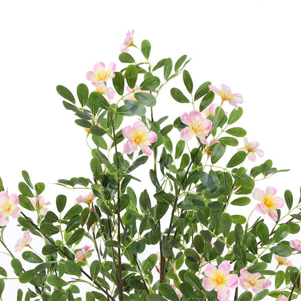 Livingandhome artificial frangipani tree 160cm pink flower, UK version
