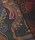 Etro Paisley Aida Shawl geometric pattern fringed edges (British brand)