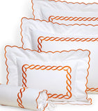 Egyptian Cotton Oxford Pillowcase with Braid Design 50cm x 90cm