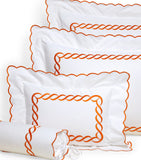 Egyptian Cotton Oxford Pillowcase with Braid Design 50cm x 90cm