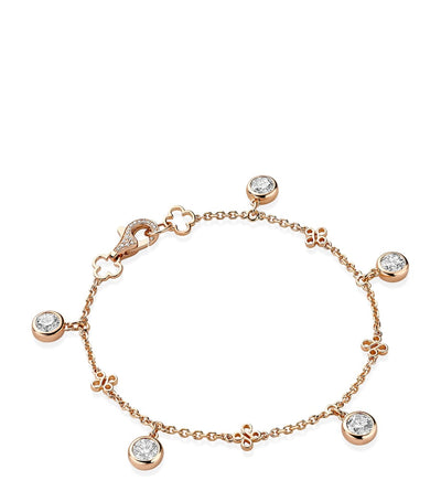 Harrods Boodles Rose Gold and Diamond Beach Bracelet- Buy online at McGrocer