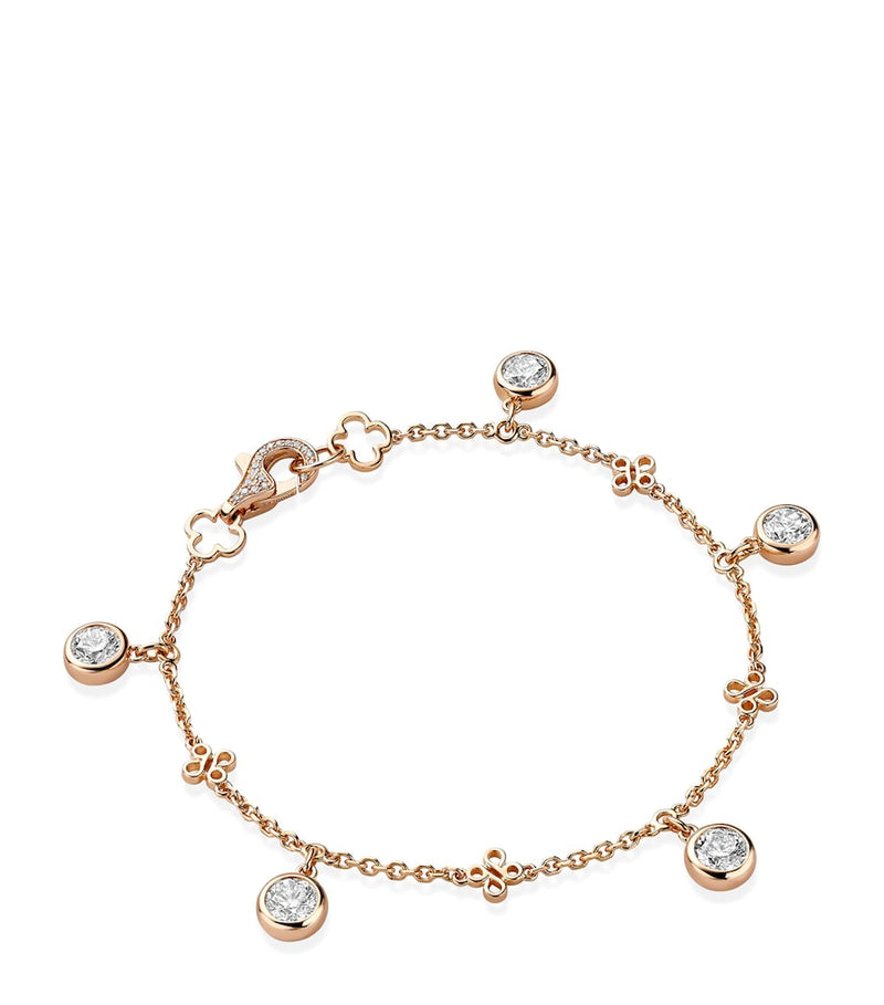 Boodles rose gold and diamond beach bracelet, UK version