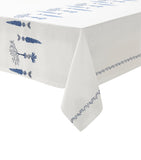 Alexandre Turpault Linen Embroidered Midi Tablecloth 170cm x 250cm - British product
