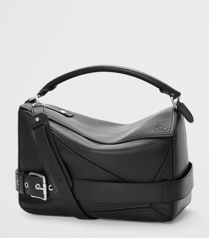 LOEWE Puzzle Biker top-handle leather bag - British product