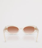Dolce&Gabbana oval sunglasses in opaline finish, imported from the UK