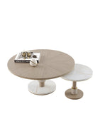 Frato Small Cadiz coffee table with stone and wood veneer - British product