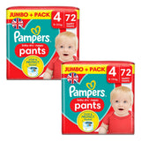Costco UK Pampers Baby Dry Pants Size 4 Nappy Pants 2 x 72 Pack- Buy online at McGrocer