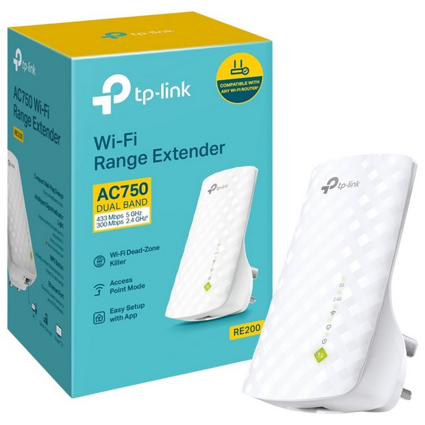 TP-Link RE200 AC750 Wi-Fi range extender (British brand)