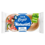 Warburtons Plain Thin Bagels 6 per pack GOODS M&S