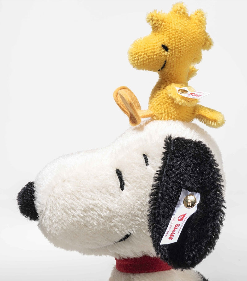 Steiff Peanuts Snoopy With Woodstock 75th Anniversary soft toy 30cm (British brand)