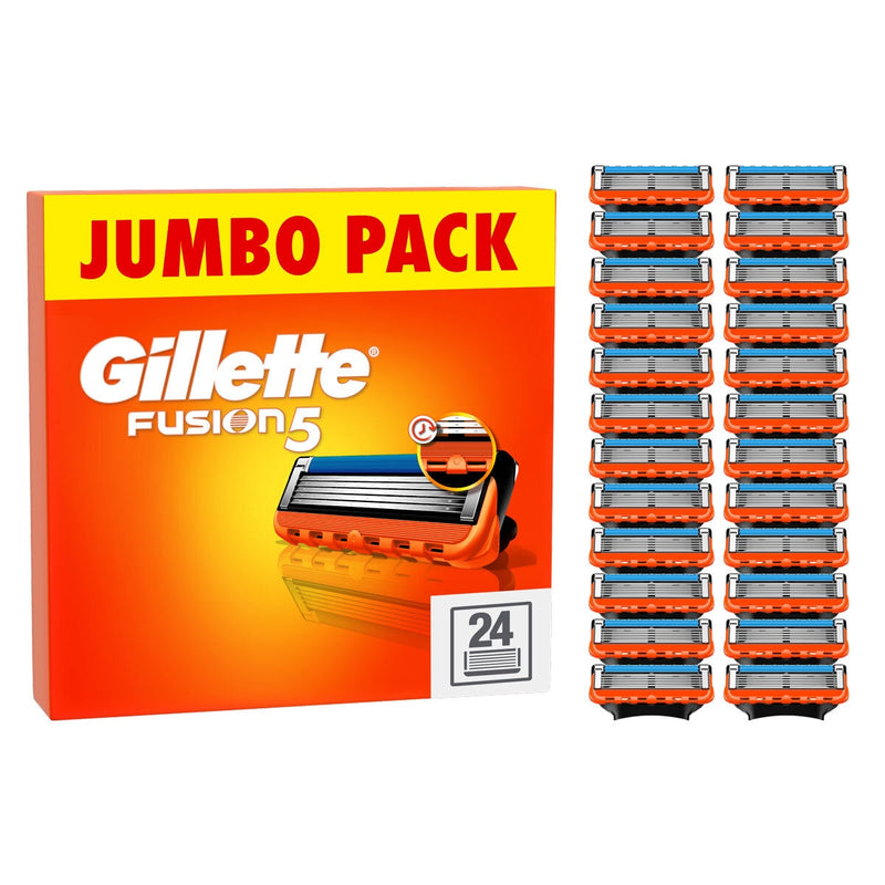 Gillette razor blades Fusion 5 24 pack (British brand)