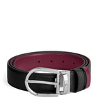 Montblanc reversible belt with horseshoe buckle (British brand)