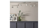 Argos Argos Home Norton 6 Light Folding Ceiling Bar Chrome Ceiling Light Fixture- Buy online at McGrocer