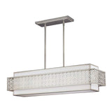 Feiss Kenney 5 Light Island Chandelier Sunrise Silver - British product