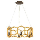 Hinkley Moxie 6-light Sunset Gold pendant light, UK version