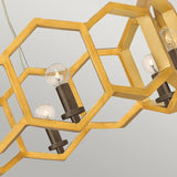 Hinkley Moxie 6-light Sunset Gold pendant light, UK version
