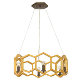 Costco UK Hinkley Moxie 6-Light Sunset Gold Pendant Light 3.2kg- Buy online at McGrocer