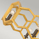 Hinkley Moxie 6-light Sunset Gold pendant light, UK version