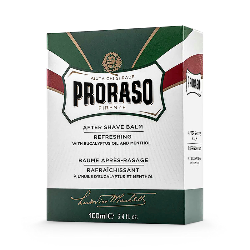 Proraso aftershave balm refreshing 100ml, imported from the UK