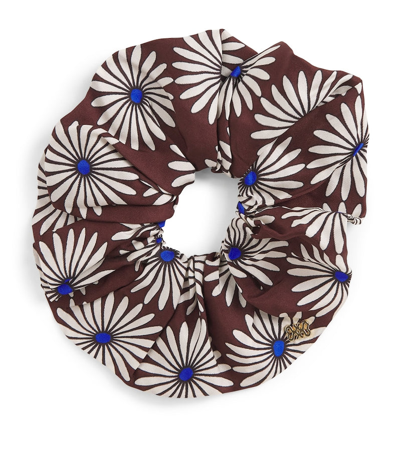 Sandro Paris silk floral print scrunchie, UK version