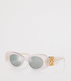 LOEWE Anagram oval sunglasses with bevelled acetate frames, UK version