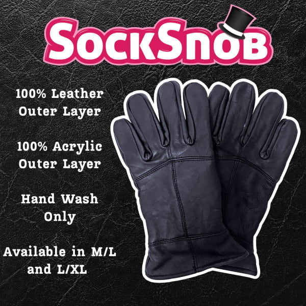 Thinsulate mens winter leather gloves (British brand)