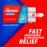 Rennie heartburn relief tablets peppermint 72 tablets, UK version