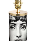 Hand-Painted Surrealist Lamp Base with Muse Design, 28cm Height
