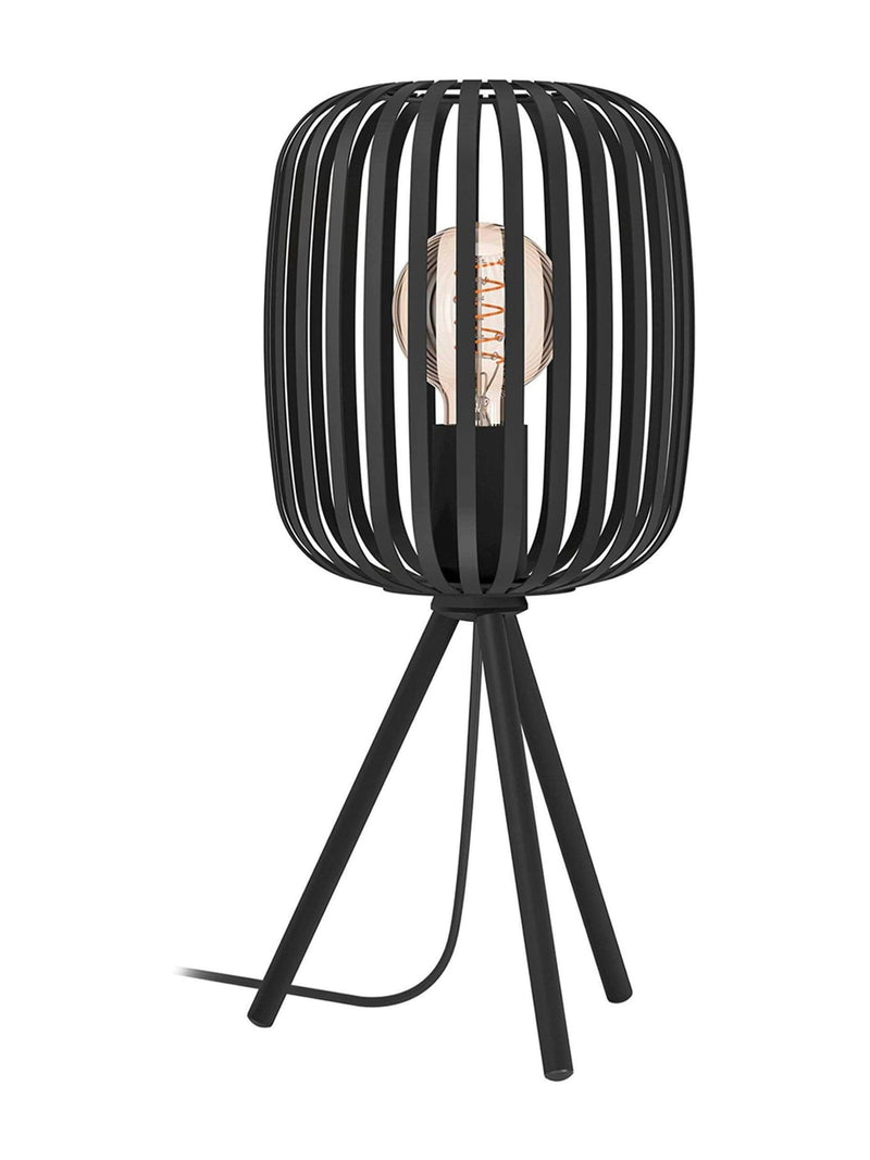 Eglo Black Romazzina modern table lamp, imported from the UK