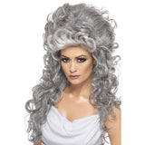 Smiffys witch wig beehive grey (British brand)