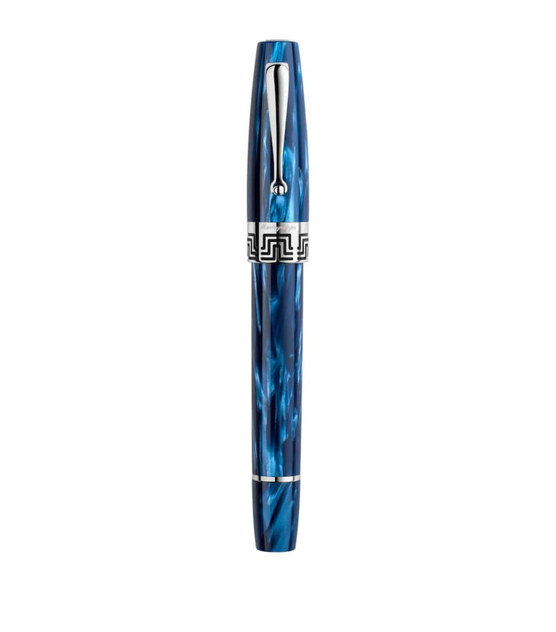 Montegrappa sterling silver-trim rollerball pen, 14cm height, imported from the UK