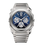 Bvlgari Octo Finissimo Stainless Steel Chronograph GMT Watch 43mm, imported from the UK