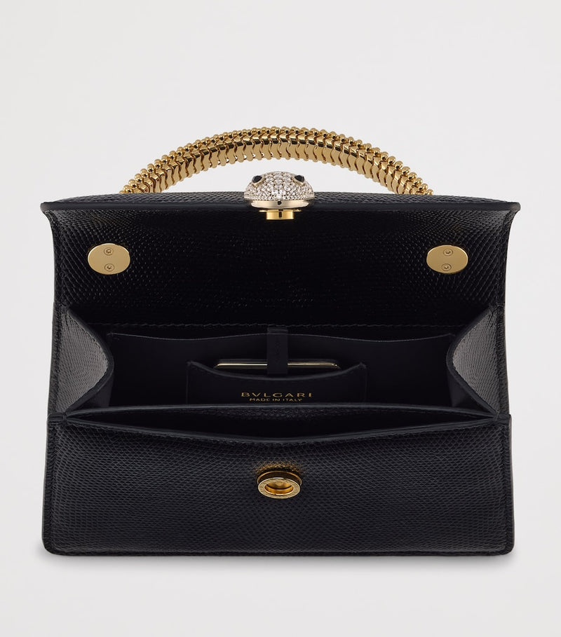Bvlgari lizard leather Serpenti Pallini bag - British product
