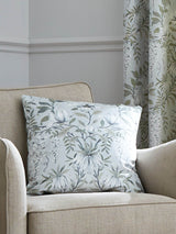 Next Laura Ashley Sage Green Square Parterre Printed Cushion- Buy online at McGrocer
