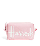 Harrods Harrods Cotton Logo Cosmetics Bag 14cm x 21cm x 10cm- Buy online at McGrocer