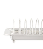 Greggio silver-plated Georgian toast rack (British brand)