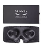 DROWSY mulberry silk lash cocoon sleep mask (British brand)
