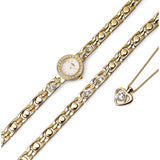 Limit ladies' gold plated watch set, imported from the UK