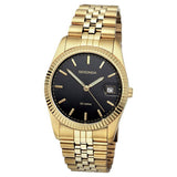 Sekonda gold plated black dial watch 36mm - British product