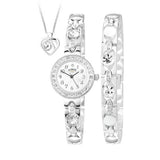 Limit ladies silver watch set with bracelet and pendant, UK version