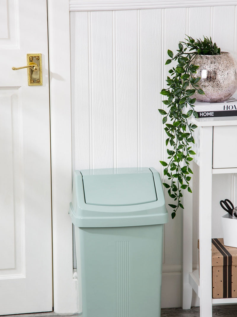 Wham Green Casa 25L plastic swing bin (British brand)