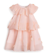 Petite Amelie Peaches & Cream Cotton-Silk Girls' Dress (4-16 Years)