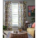 Habitat Geometric Eyelet Curtains in Natural 168x183cm, UK version