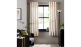 Habitat Faux Silk Eyelet Curtains Champagne 117x137cm, UK version
