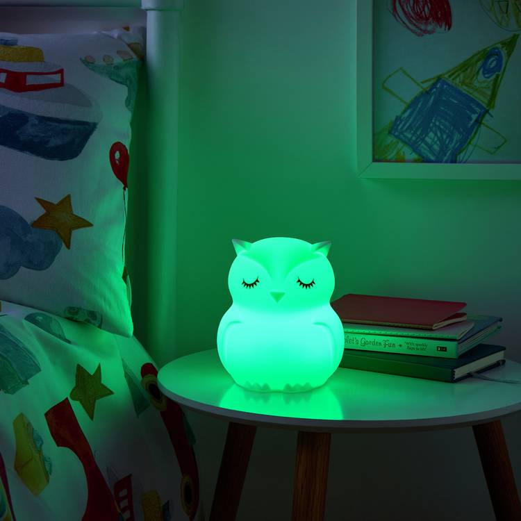 Glow silicone colour changing night light, UK version