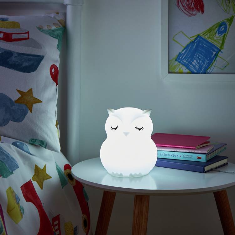 Glow silicone colour changing night light, UK version