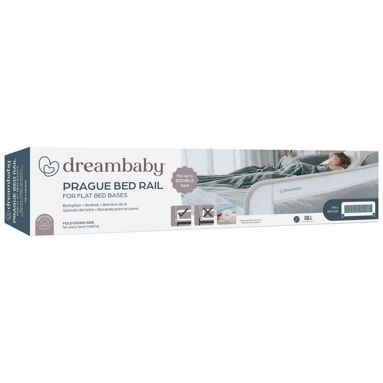 Dreambaby Prague wide bed rail 110cm white (British brand)