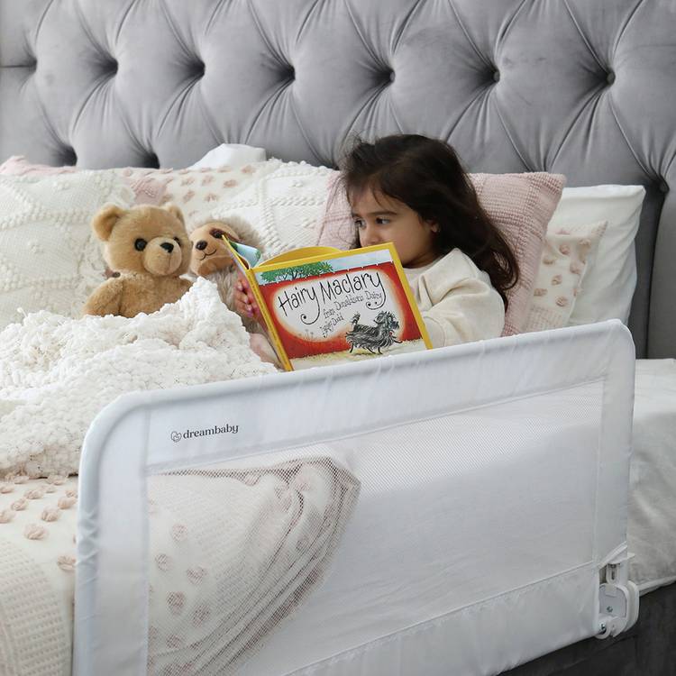 Dreambaby Prague wide bed rail 110cm white (British brand)